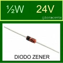 Diodo Zener ½W 24V