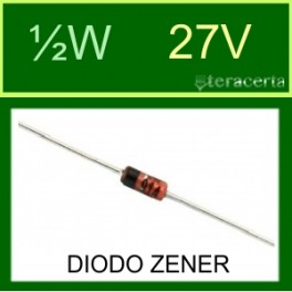 Diodo Zener ½W 27V