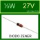Diodo Zener ½W 27V