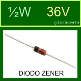 Diodo Zener ½W 36V
