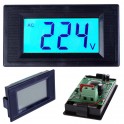 Modulo voltimetro LCD AC 80 - 500V retroiluminado Azul