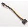 Cabo SATA 15 Pinos para PCI-E 6 Pinos 20cm