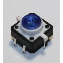 Botao Redondo LED Azul 12x12mm