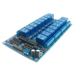 Module 16 canais rele Optoisolada PIC AVR ARM MCU arduino raspberry